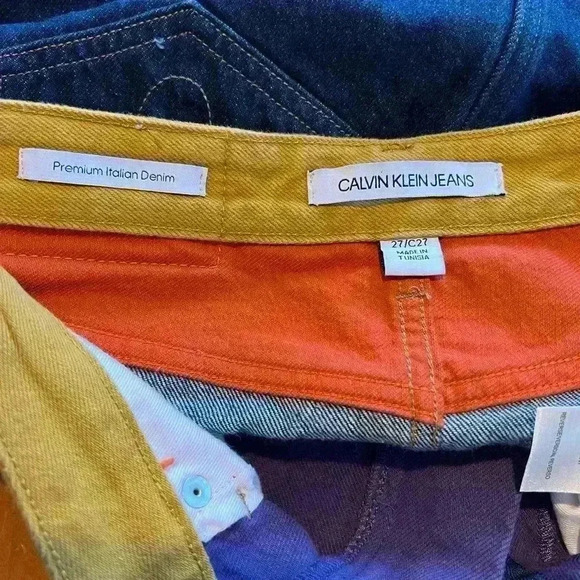 Calvin Klein American classics high rise mini skirt Jean SIZE 27 - Picture 3 of 3